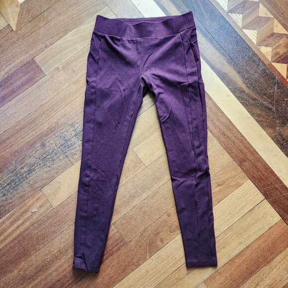 LOFT Deep Purple Leggings Size Small - Picture 2 of 13